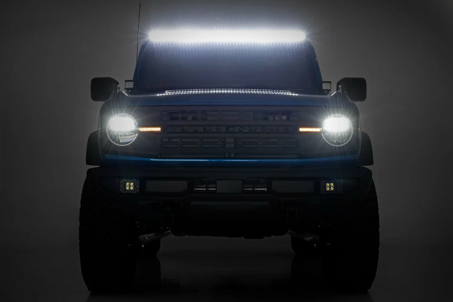Fits Ford Bronco(21-24) LED Light Upper Windshield 50_ Spectrum Single Row 82043